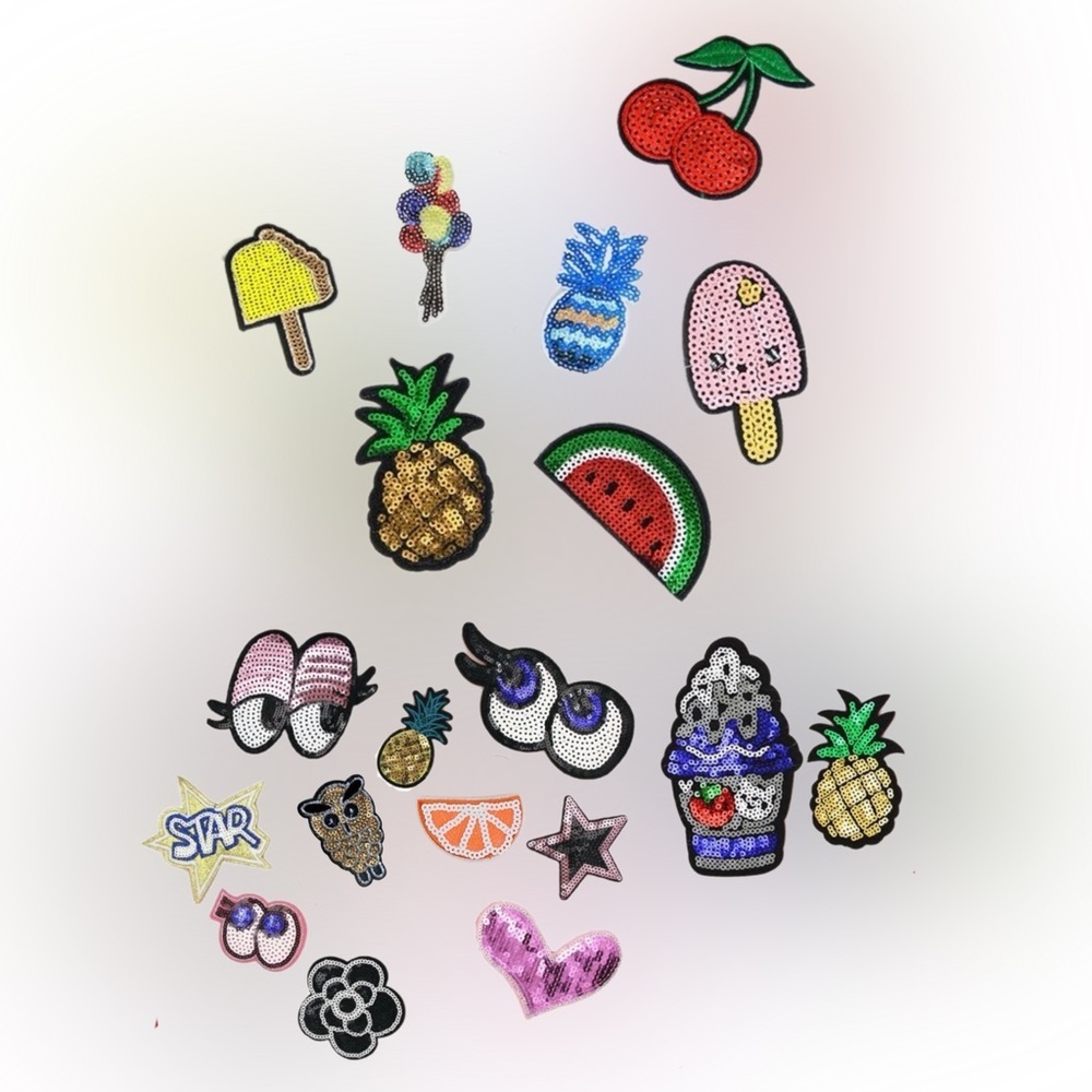 Assorted Sequins Embroidered Patches for Sewing